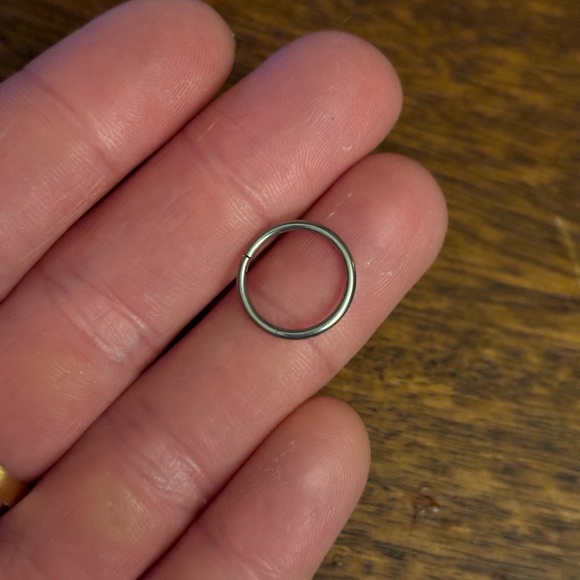 Titanium Clicker Nose Ring - Picture 1 of 3